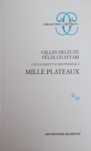 ʩ˥ɥ롼/ Υץȡ Gilles Deleuze / Felix GuattariCAPITALISME ET SCHIZOPHRENIE 2MILLE PLATEAUX