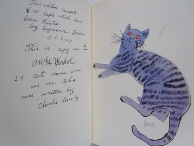アンディ・ウォーホル Andy Warhol 25 Cats Name Sam and One Blue