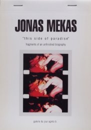 ʥᥫ Jonas Mekas / this side of paradise