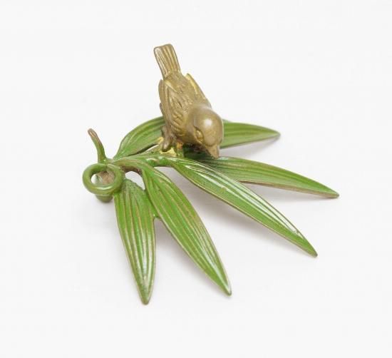 銅 香立 竹に雀 - 清課堂オンラインストア