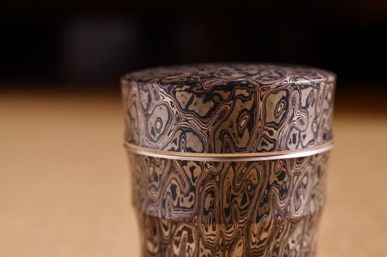 杢目金打出茶器（01） / Mokume-gane Tea Caddy（01） - 清課堂