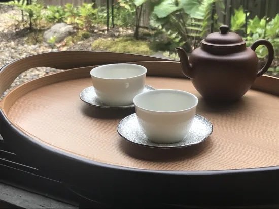 錫 茶托 3寸5分（単品） - 清課堂オンラインストア