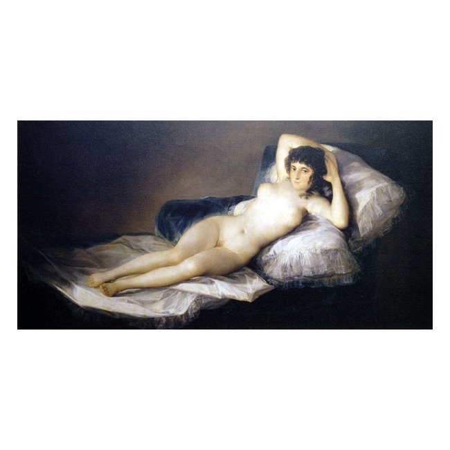 フランシスコ・デ・ゴヤ　裸のマハ　複製画　額装額のサイズ