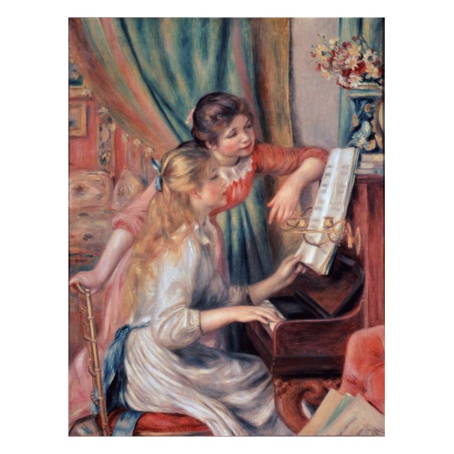 ピエール・オーギュスト・ルノワール「ピアノに寄る娘達」 ３号～100号 