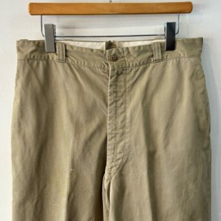 <img class='new_mark_img1' src='https://img.shop-pro.jp/img/new/icons1.gif' style='border:none;display:inline;margin:0px;padding:0px;width:auto;' />1962y  us military  all cotton chino torouser . size 34 x 33 .