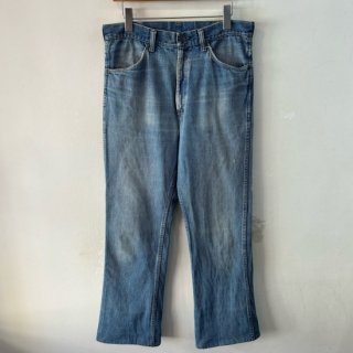 <img class='new_mark_img1' src='https://img.shop-pro.jp/img/new/icons1.gif' style='border:none;display:inline;margin:0px;padding:0px;width:auto;' />1970s  Sears / Kings Road  indigo denim bellbottom pants . made in usa . size 33 x 29 .
