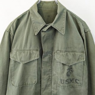 <img class='new_mark_img1' src='https://img.shop-pro.jp/img/new/icons1.gif' style='border:none;display:inline;margin:0px;padding:0px;width:auto;' />1950s  USMC / P-53  herringbone twill shirts jacket . size 34 .