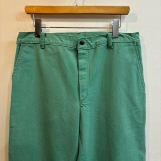 <img class='new_mark_img1' src='https://img.shop-pro.jp/img/new/icons1.gif' style='border:none;display:inline;margin:0px;padding:0px;width:auto;' />FR mint green work pants . size 34  32 . 