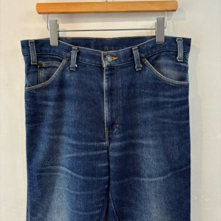 <img class='new_mark_img1' src='https://img.shop-pro.jp/img/new/icons1.gif' style='border:none;display:inline;margin:0px;padding:0px;width:auto;' />1990s  Dickies  indigo denim stretch pants . made in mexico . size 34 x 29.5 .