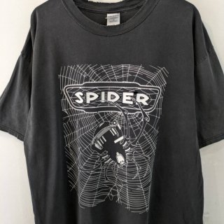 <img class='new_mark_img1' src='https://img.shop-pro.jp/img/new/icons1.gif' style='border:none;display:inline;margin:0px;padding:0px;width:auto;' />  SPIDER x REEL  black cotton printed t-shirts . size xlarge .
