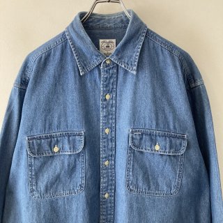 <img class='new_mark_img1' src='https://img.shop-pro.jp/img/new/icons1.gif' style='border:none;display:inline;margin:0px;padding:0px;width:auto;' />1990s  Brooks Brothers  denim l/s shirt . size large . 