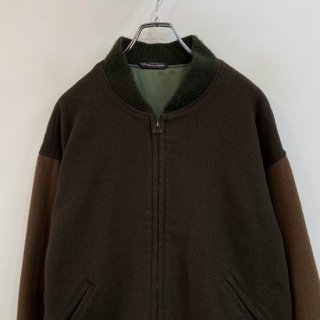 <img class='new_mark_img1' src='https://img.shop-pro.jp/img/new/icons1.gif' style='border:none;display:inline;margin:0px;padding:0px;width:auto;' />1990s  American Craftsmen  wool  nylon zip up blouson . made in usa . size large .