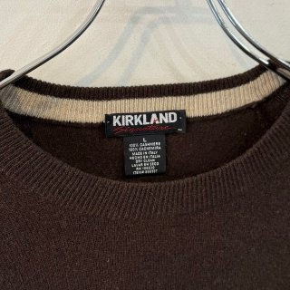 <img class='new_mark_img1' src='https://img.shop-pro.jp/img/new/icons1.gif' style='border:none;display:inline;margin:0px;padding:0px;width:auto;' />ڡ KIRKLAND  brown cashmere pullover knit . size large . made in italy .