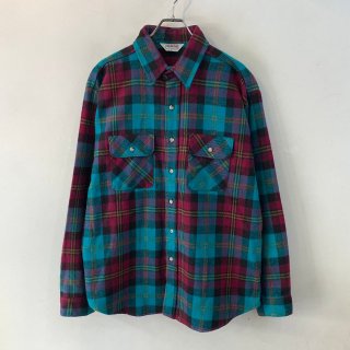 <img class='new_mark_img1' src='https://img.shop-pro.jp/img/new/icons1.gif' style='border:none;display:inline;margin:0px;padding:0px;width:auto;' />dead stock 1980s  FIVE BROTHERS  cotton flannel shirts . made in usa . size xlarge 