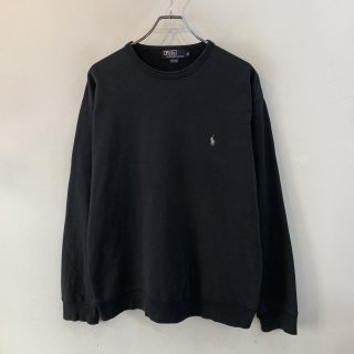 <img class='new_mark_img1' src='https://img.shop-pro.jp/img/new/icons1.gif' style='border:none;display:inline;margin:0px;padding:0px;width:auto;' />1990s  Polo Ralph Lauren  all cotton black sweatshirt . size m .