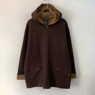 <img class='new_mark_img1' src='https://img.shop-pro.jp/img/new/icons1.gif' style='border:none;display:inline;margin:0px;padding:0px;width:auto;' />1990s  LAUREN RALPH LAUREN  wool hooded half coat . made in usa . size xlarge .