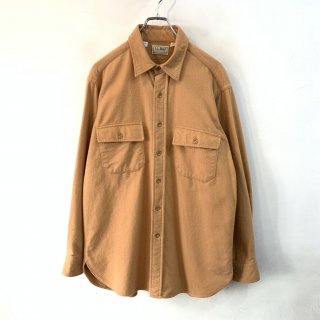 <img class='new_mark_img1' src='https://img.shop-pro.jp/img/new/icons1.gif' style='border:none;display:inline;margin:0px;padding:0px;width:auto;' /> 1980s  L.L.Bean  cotton chamois cloth l/s shirt . made in usa . size 16 .