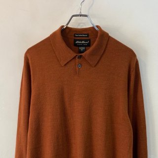 <img class='new_mark_img1' src='https://img.shop-pro.jp/img/new/icons1.gif' style='border:none;display:inline;margin:0px;padding:0px;width:auto;' />ڡ Eddie Bauer  merino wool knit polo sweater . size large .
