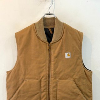 <img class='new_mark_img1' src='https://img.shop-pro.jp/img/new/icons1.gif' style='border:none;display:inline;margin:0px;padding:0px;width:auto;' />1990s  Carhartt  cotton duck cloth vest . made in usa . size large .
