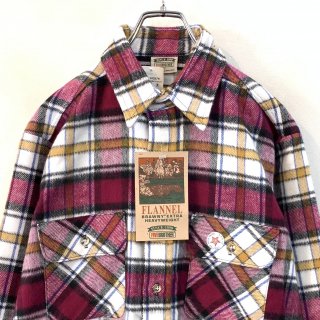 <img class='new_mark_img1' src='https://img.shop-pro.jp/img/new/icons1.gif' style='border:none;display:inline;margin:0px;padding:0px;width:auto;' />dead stock 1990s  FIVE BROTHER  cotton flannel shirts . made in usa . size m .