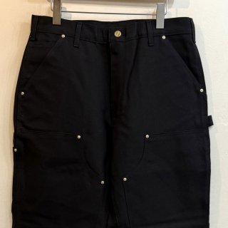 <img class='new_mark_img1' src='https://img.shop-pro.jp/img/new/icons1.gif' style='border:none;display:inline;margin:0px;padding:0px;width:auto;' />new  Carhartt  black duck cloth double knee painter pants . made in usa . size 34 x 32 .