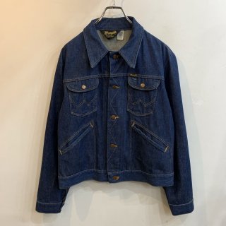 <img class='new_mark_img1' src='https://img.shop-pro.jp/img/new/icons1.gif' style='border:none;display:inline;margin:0px;padding:0px;width:auto;' />1980s  Wrangler  indigo denim jacket . made in usa . size 42 .