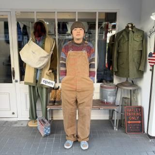 <img class='new_mark_img1' src='https://img.shop-pro.jp/img/new/icons1.gif' style='border:none;display:inline;margin:0px;padding:0px;width:auto;' />late 1960s  carhartt  brown duck double knee overall . made in usa . size 40 x 32 .