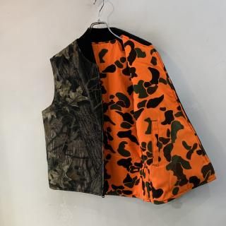 <img class='new_mark_img1' src='https://img.shop-pro.jp/img/new/icons1.gif' style='border:none;display:inline;margin:0px;padding:0px;width:auto;' />1980s  JOHNSON GARMENT  reversible camouflage pattern duck vest . made in usa . size m .