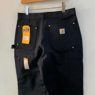 <img class='new_mark_img1' src='https://img.shop-pro.jp/img/new/icons1.gif' style='border:none;display:inline;margin:0px;padding:0px;width:auto;' />new  Carhartt  black duck cloth double knee painter pants . made in usa . size 34 x 32 .