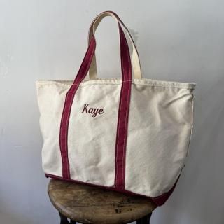<img class='new_mark_img1' src='https://img.shop-pro.jp/img/new/icons1.gif' style='border:none;display:inline;margin:0px;padding:0px;width:auto;' />1980s  L.L.Bean / BOAT AND TOTE  cotton canvas tote bag .
