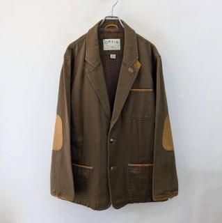 <img class='new_mark_img1' src='https://img.shop-pro.jp/img/new/icons1.gif' style='border:none;display:inline;margin:0px;padding:0px;width:auto;' />ڡ ORVIS  all cotton leather trim tailored jacket . size 44T .