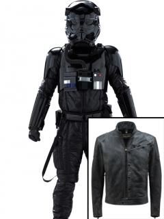 ★希少★スター・ウォーズ　フォースの覚醒　フィン　レザージャケット　レプリカ品 ☆希少☆スター・ウォーズ フォースの覚醒 フィン レザー