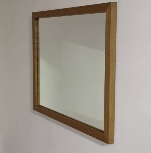 木枠屋 | 木枠の鏡 オーク材650×500 木枠幅30mm