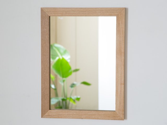 木枠の鏡 タモ材400×300ミリサイズ 木枠幅30ミリタイプ