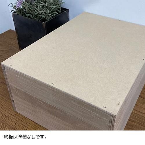 魅力的な価格 木枠屋 | オークのシンプルな木箱 Mサイズ (H145×W330×D300mmサイズ) 建具