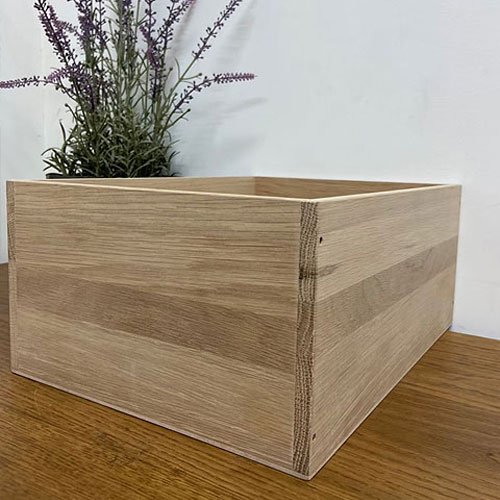 木枠屋 | オークのシンプルな木箱 A4サイズ (H145×W260×D345mmサイズ)