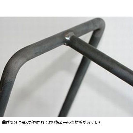 木枠屋 | アイアン黒皮仕上げ 鉄の素材感を活かしたハンガーラック Mサイズ