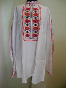 送料無料 ブルガリア 民族衣装 男性用 刺繍 ブラウス 031 ブルガリア雑貨 コキーチェ