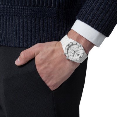 ジュンスさん着用モデル エンポリオアルマーニ腕時計 メンズ Ar1424 ホワイトダイアル Armani Side
