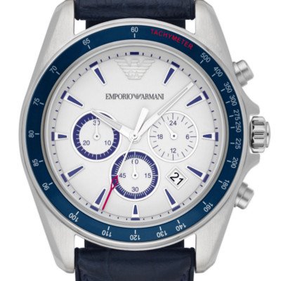 エンポリオアルマーニ腕時計/メンズ/AR6096/ホワイトダイアル 
