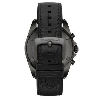 エンポリオアルマーニ腕時計/メンズ/AR6097/ブラックダイアル/シグマ/ベゼルタキメーター表示/クロノグラフ - 【Armani-Side】