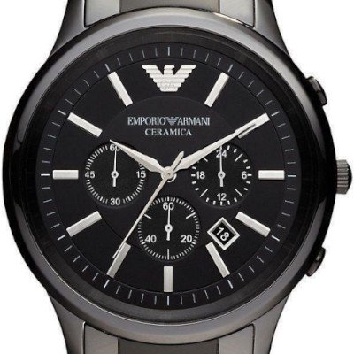 エンポリオアルマーニ腕時計/メンズ/AR1451/ブラックダイアル/セラミカ 