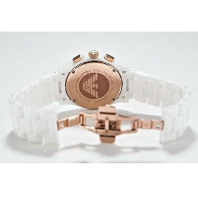 エンポリオアルマーニ腕時計/メンズ/AR1416/ホワイトダイアル/セラミカ