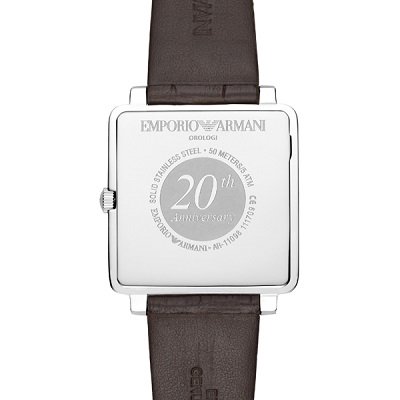 エンポリオアルマーニ腕時計/メンズ/AR11098/スクエア/アンバー 