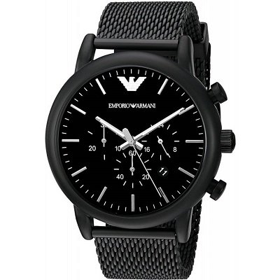エンポリオアルマーニ腕時計/メンズ/AR1968/ブラックダイアル/ブラック