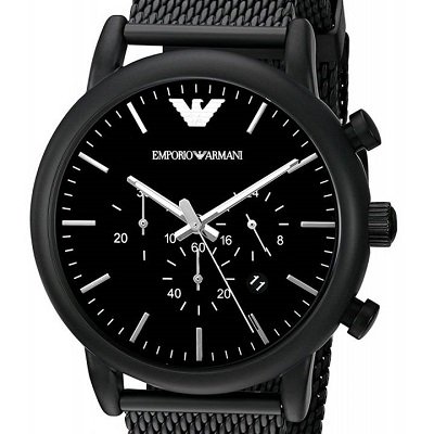 エンポリオアルマーニ腕時計/メンズ/AR1968/ブラックダイアル/ブラック 