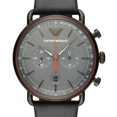 エンポリオアルマーニ腕時計/メンズ/AR11168/グレーダイアル/クロノ 