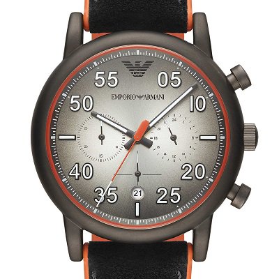 エンポリオアルマーニ腕時計/メンズ/AR11174/グレーダイアル/レザー