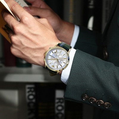 エンポリオアルマーニ腕時計/メンズ/AR11233/シルバーダイアル/レトロ/クロノグラフ - 【Armani-Side】