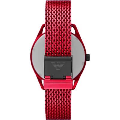 エンポリオアルマーニEMPORIO ARMANI （エンポリオ・アルマーニ）赤文字盤　腕時計